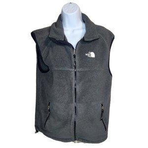 The North Face Men's Full Zip Polartec Fleece Vest, Grey Size M Medium